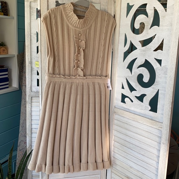Jessica Simpson Dresses & Skirts - Jessica Simpson Empire Waist Ruffled Sweater Dress